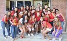 Turma comemorando o final da campanha