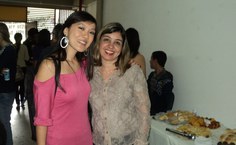 Profa. Manuela Jomori e a Nutricionista do RU Milena de Castro