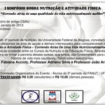 I Simpósio sobre Nutrição e Atividade Física “Correndo atrás de uma qualidade de vida nutricionalmente melhor”