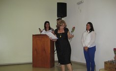 Profa. Elza Maria da Silva Tavares, uma das homenageadas.