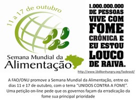 INFORMATIVO - Semana Mundial da Alimentação