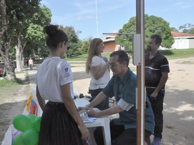 Equipe promove medições antropométricas, aferições de pressão arterial e orientações sobre alimentação adequada e hábitos saudáveis