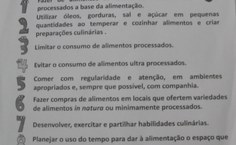 Panfleto informa sobre cuidados com a saúde