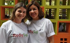 Thaysa Brandão e Milena Fernandes firmam parceria entre o Programa de Promoção de Segeruança Alimentar e Nutriconal e o RU