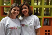 Thaysa Brandão e Milena Fernandes firmam parceria entre o Programa de Promoção de Segeruança Alimentar e Nutriconal e o RU