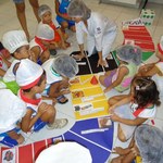 Zero Trans traz as crianças do Núcleo de Desenvolvimento Infantil para a Faculdade de Nutrição da UFAL